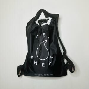 New Sweet Sweat Black Drawstring Gym Travel Bag Backpack